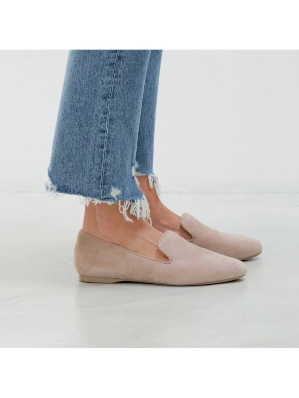 BIRDIES Suede Slip-On Loafers